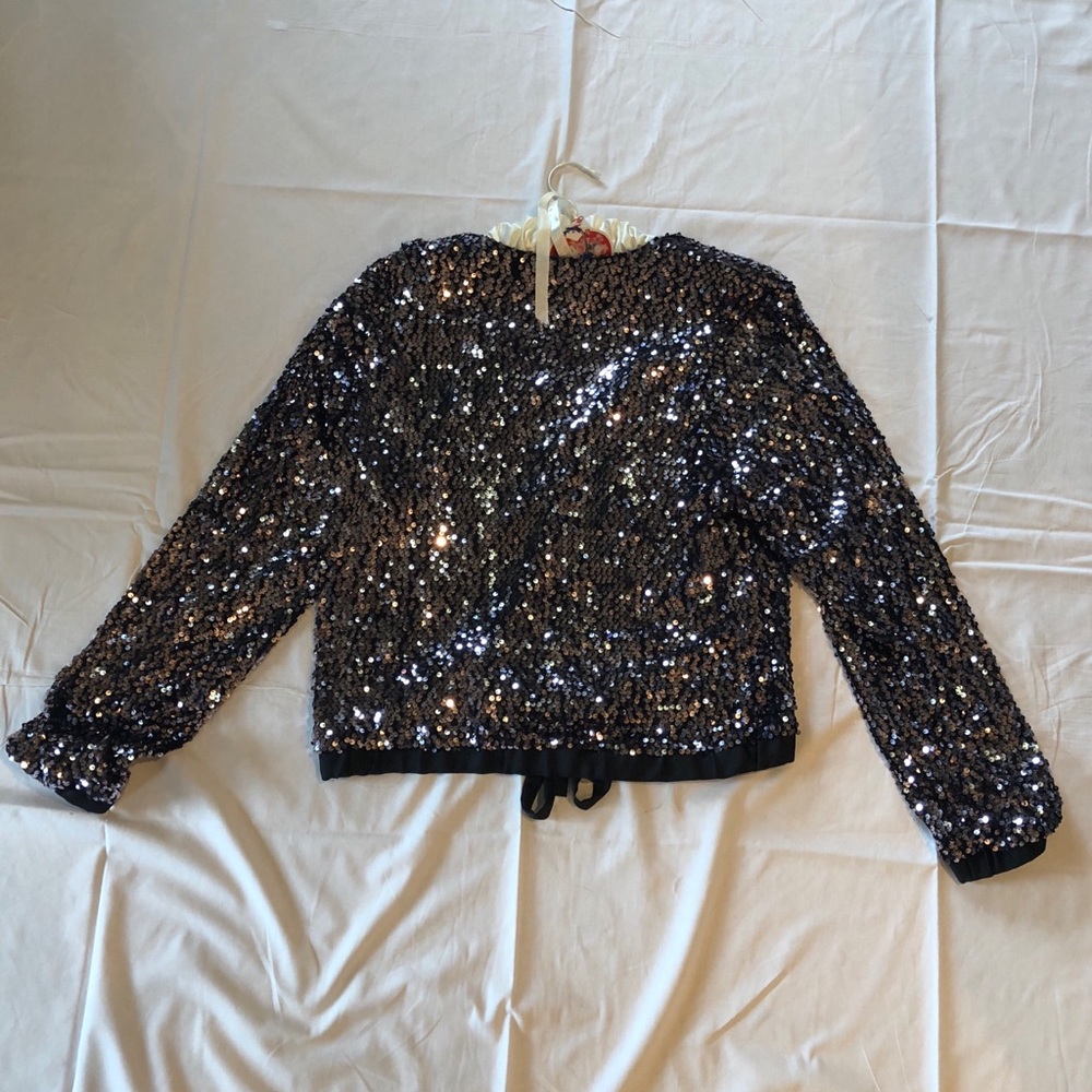 Silver Sequins Cardigan